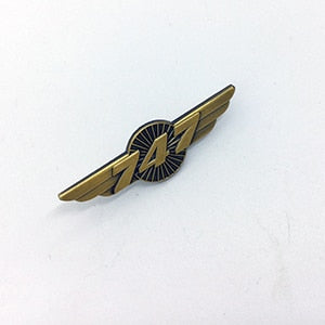 Aéo - Badge Pilote Avion Vintage