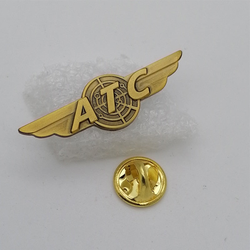 Aéo - Badge Pilote Avion Vintage