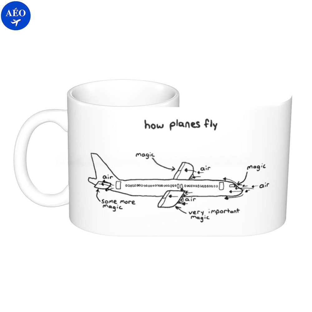 Aéo - Mug En Céramique Comment Les Avions Volent