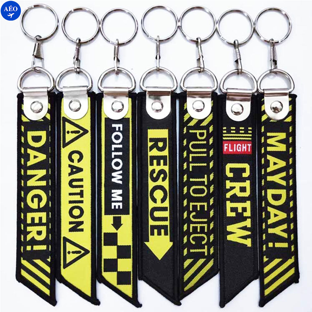 Porte-clés flamme Danger Emergency