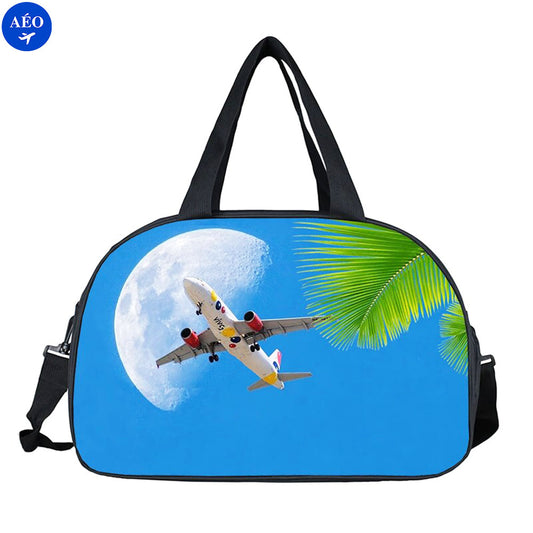 Aéo - Sac à Main De Voyage Avion et Lune