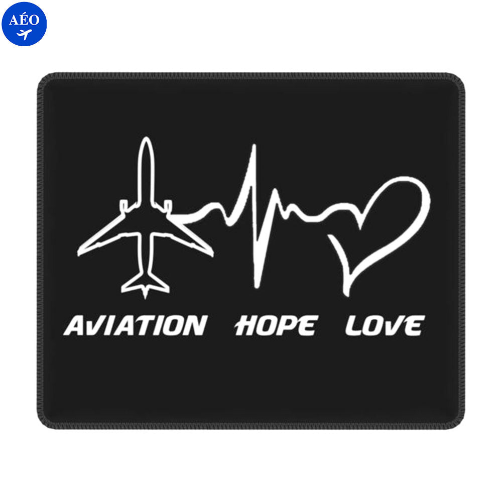 Aéo - Tapis De Souris Aviation Hope Love