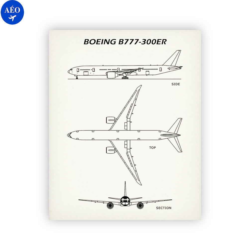 Aéo - Croquis Boeing B777