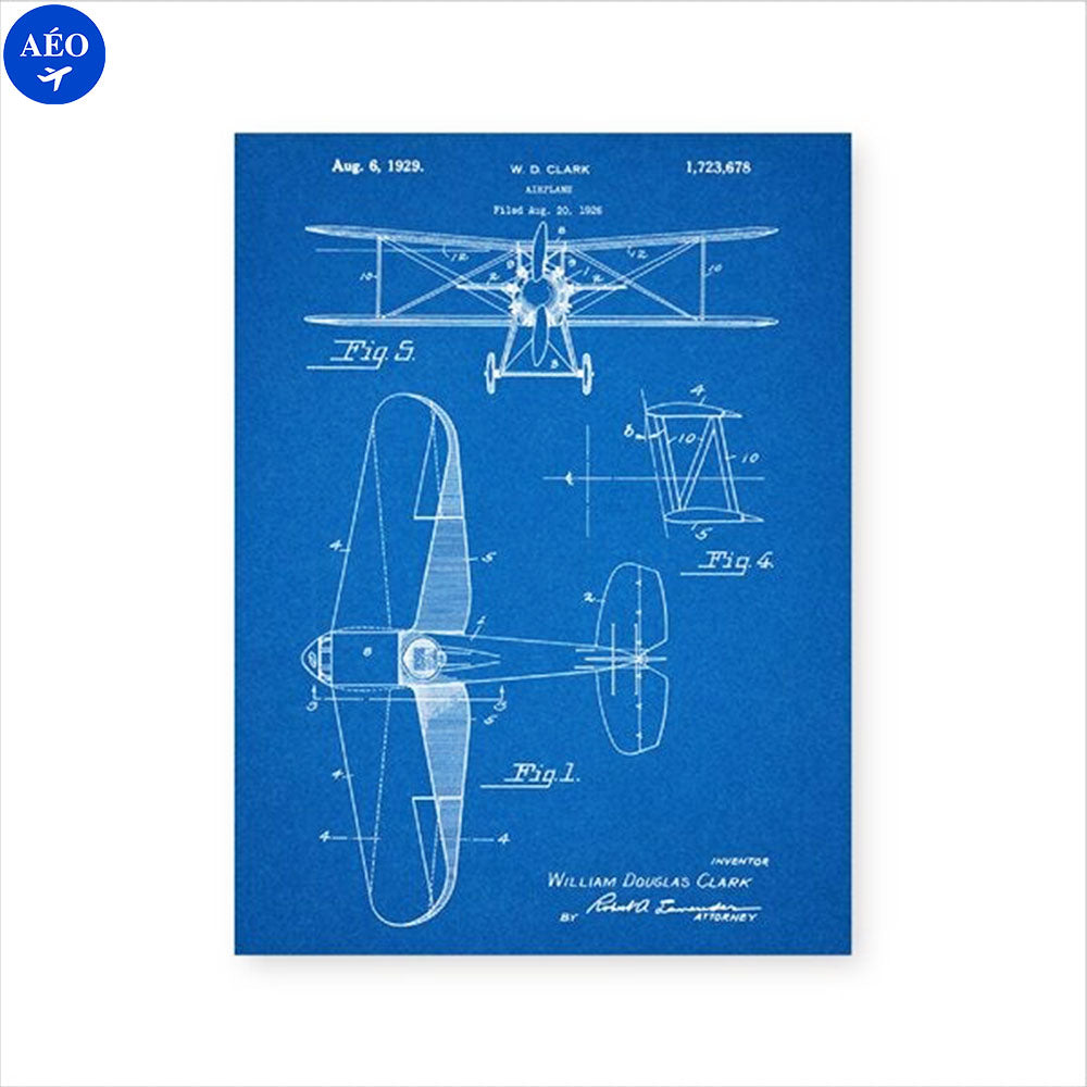 Aéo - Canevas Brevet Avion Biplan