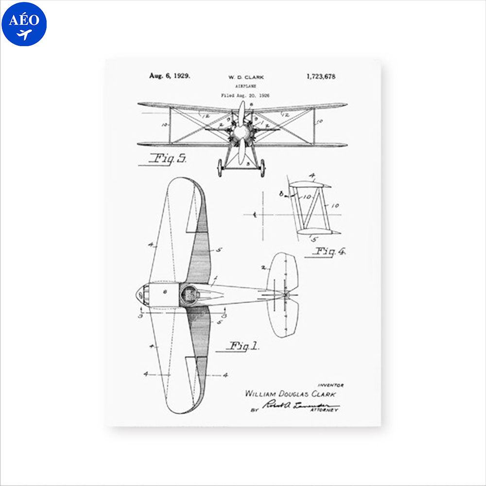 Aéo - Canevas Brevet Avion Biplan