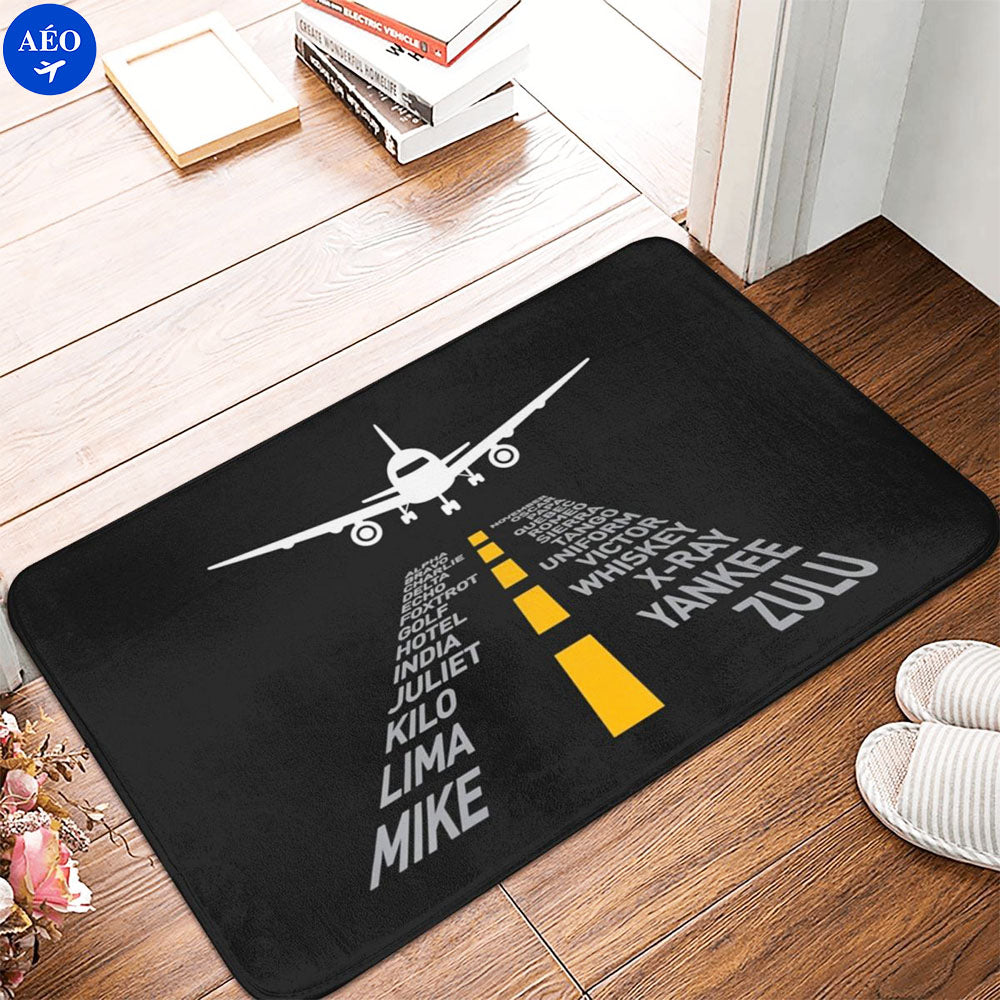 paillasson alphabet pilote aviation